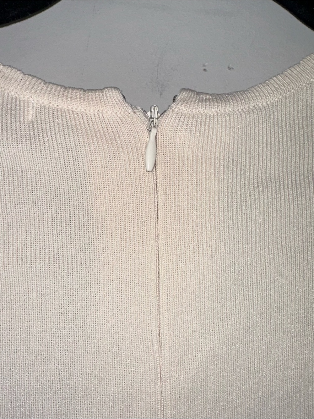 House of CB Caprice Rib Knit Long Sleeve Flare Cottagecore Cream Dress Size XS - Picture 5 of 10